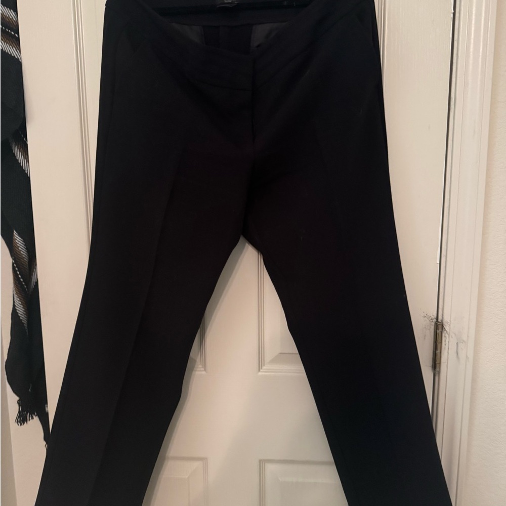 Ann Taylor Black Trousers Classic Straight-Leg
